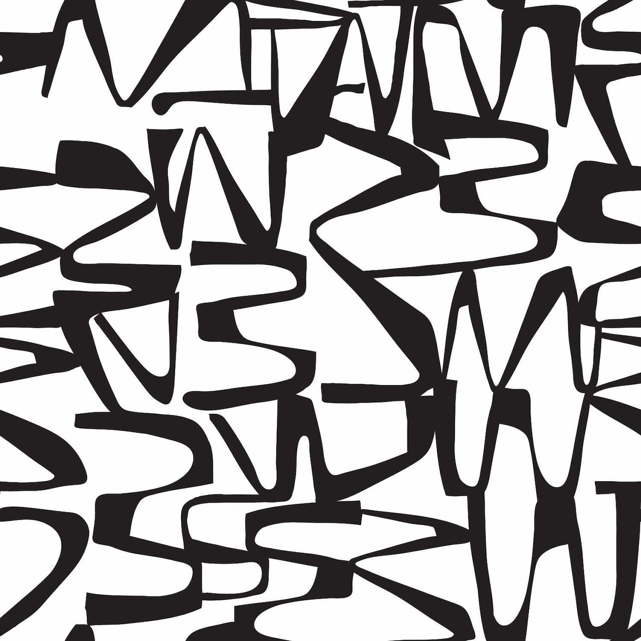 RoomMates Black Enigmatic Peel & Stick Wallpaper